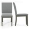 Costway Upholstered Dining Chairs Set of 2/4 with Rubber Wood Legs Padded Seat & High Back